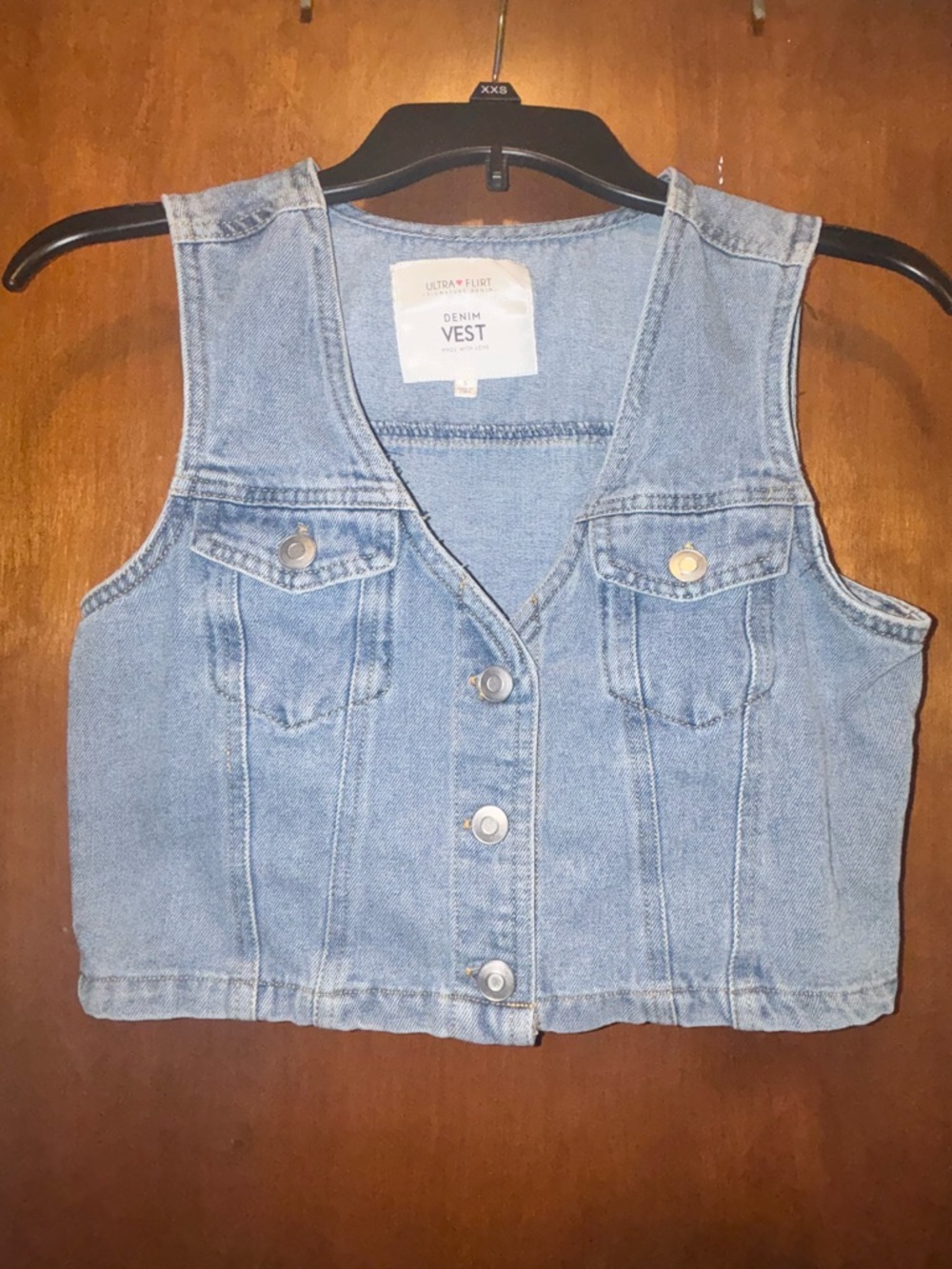 Light Blue Denim Vest